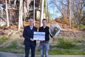 IFV-VVBA scriptieprijs 2018 juryvoorzitter dr. Paul Verlaan en winnaar Nick Tenbült